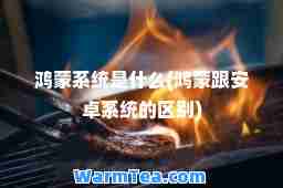 鸿蒙系统是什么(鸿蒙跟安卓系统的区别)