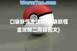 口袋妖怪金攻略(口袋妖怪金攻略二周目图文)