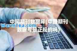 中国期刊数据库(中国期刊数据库是正规的吗)