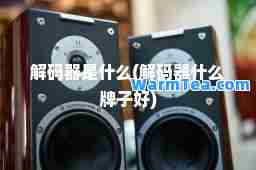 解码器是什么(解码器什么牌子好)