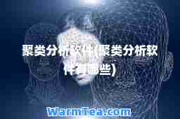 聚类分析软件(聚类分析软件有哪些)