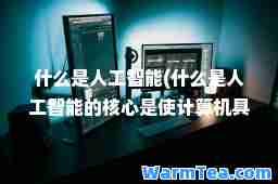 什么是人工智能(什么是人工智能的核心是使计算机具有智能的根本途径)