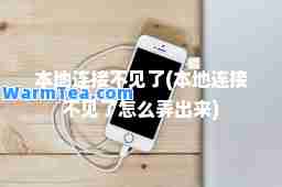 本地连接不见了(本地连接不见了怎么弄出来)
