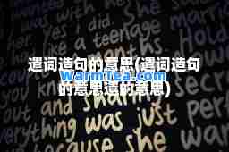 遣词造句的意思(遣词造句的意思遣的意思)