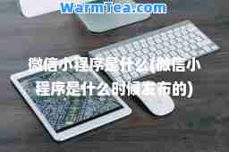 微信小程序是什么(微信小程序是什么时候发布的)