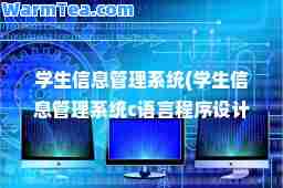 学生信息管理系统(学生信息管理系统c语言程序设计报告)