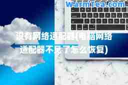 没有网络适配器(电脑网络适配器不见了怎么恢复)