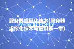 服务器虚拟化技术(服务器虚拟化技术与应用章)