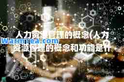 人力资源管理的概念(人力资源管理的概念和功能是什么) 人力资源管理的概念(人力资源管理的概念和功能是什么)