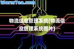 物流信息管理系统(物流信息管理系统图片)