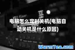 电脑怎么定时关机(电脑自动关机是什么原因)