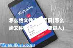怎么给文件夹设密码(怎么给文件夹设密码才能进入)
