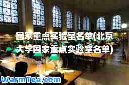 国家重点实验室名单(北京大学国家重点实验室名单)