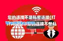 您的连接不是私密连接(打开网页显示您的连接不是私密连接)