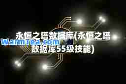 永恒之塔数据库(永恒之塔数据库55级技能)