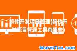 软件开发项目管理(软件开发项目管理工具有哪些)