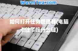 如何打开任务管理器(电脑卡住了按什么键)