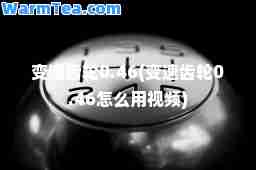 变速齿轮0.46(变速齿轮0.46怎么用视频)