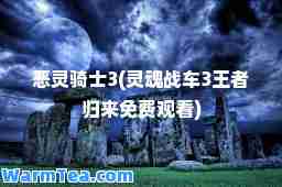 恶灵骑士3(灵魂战车3王者归来免费观看)