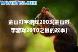金山打字游戏2003(金山打字游戏2010之鼠的故事)