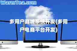 多用户商城系统开发(多用户电商平台开发)
