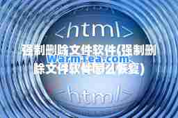 强制删除文件软件(强制删除文件软件怎么恢复)