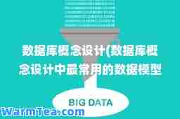 数据库概念设计(数据库概念设计中最常用的数据模型)