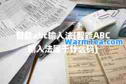 智能abc输入法(智能ABC输入法属于什么码)