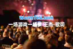 一场游戏一场梦 王杰-歌词