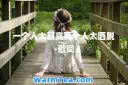一个人太寂寞两个人太洒脱-歌词