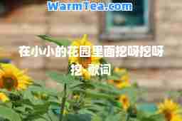 在小小的花园里面挖呀挖呀挖-歌词