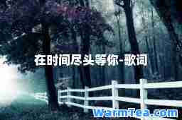 在时间尽头等你-歌词