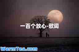 一百个放心-歌词