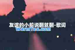 友谊的小船说翻就翻-歌词