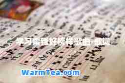 学习雷锋好榜样歌曲-歌词