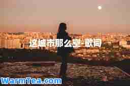 这城市那么空-歌词