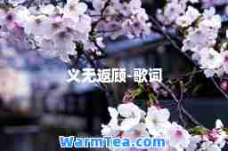 义无返顾-歌词