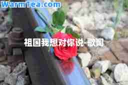 祖国我想对你说-歌词