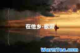 在他乡-歌词