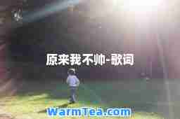 原来我不帅-歌词