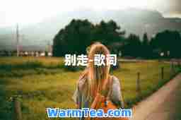 别走-歌词