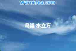 鸟巢 水立方