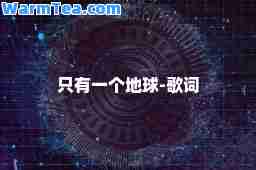 只有一个地球-歌词