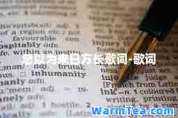 总以为来日方长歌词-歌词