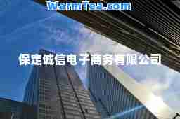保定诚信电子商务有限公司 保定诚信电子商务有限公司