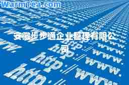 安徽步步通企业管理有限公司
