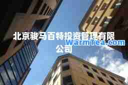北京骏马百特投资管理有限公司