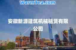 安徽新源建筑机械租赁有限公司