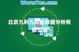 北京九利九项目数据分析有限公司
