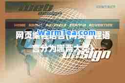 网页编程语言(网页编程语言分为哪两大类)